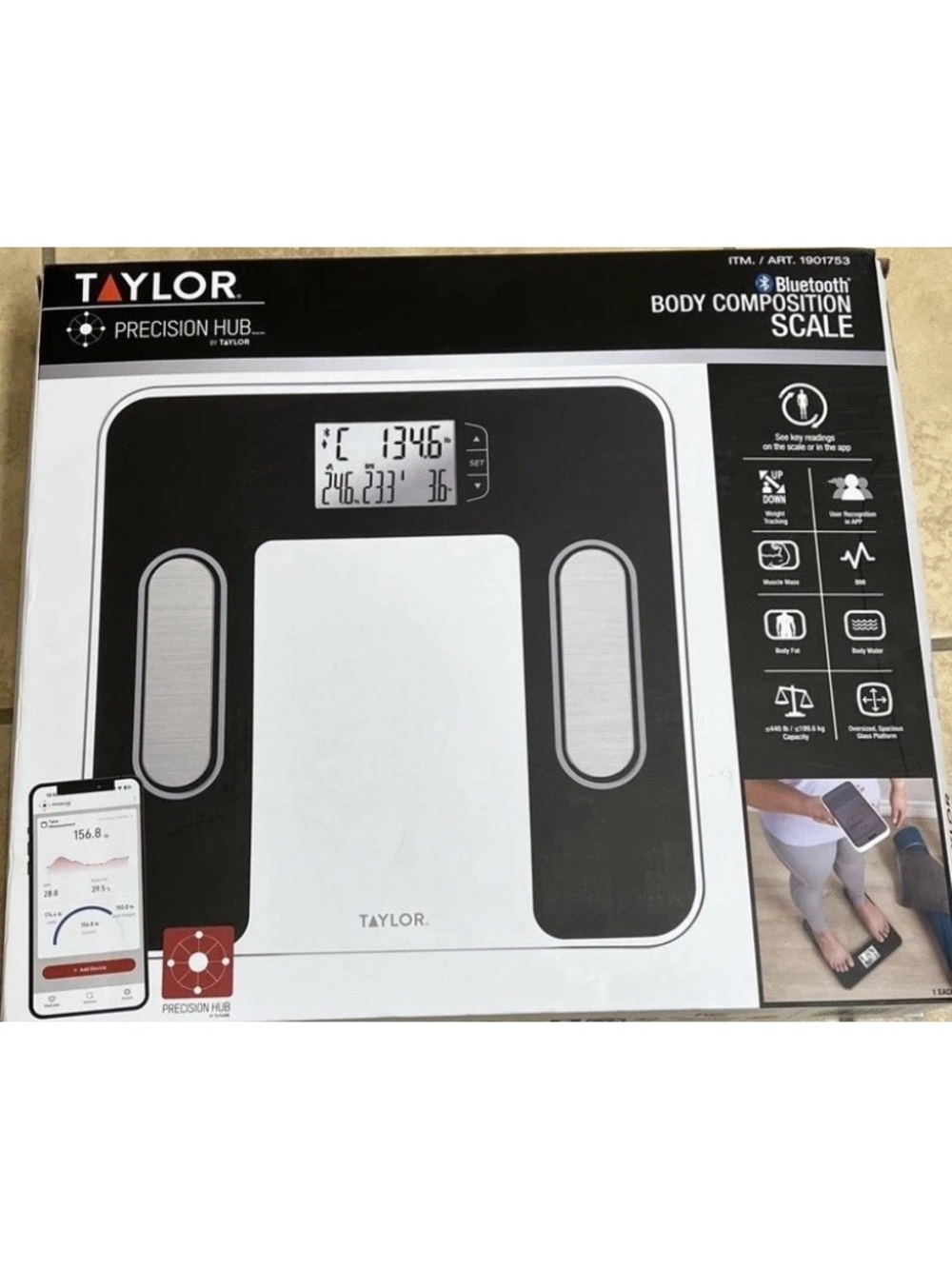 Taylor Body Composition Scale with Quick View Readings Extra High Capacity